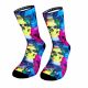 CALCETINES MBS 13cm HEY HO LETS GO fuxia blue